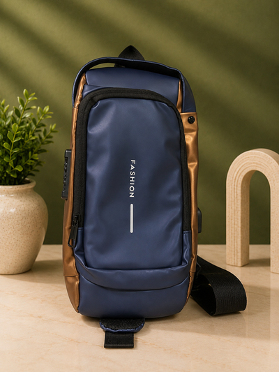 Unisex Sling Bag, Black, Crossbody Chest Bag for Travel and Daily Use