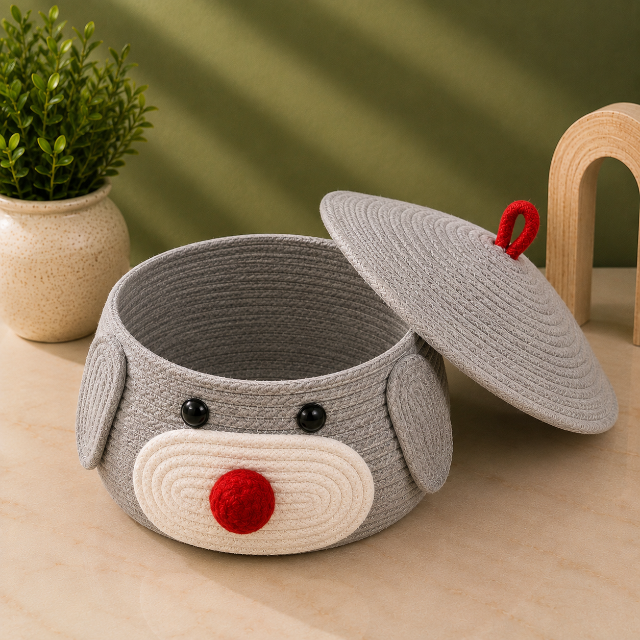 Storage Basket – Santa Claus Christmas , Teddy Bear,Puppy
