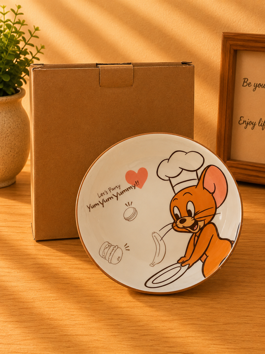 Tom and Jerry Ceramic Deep Snack Plate
