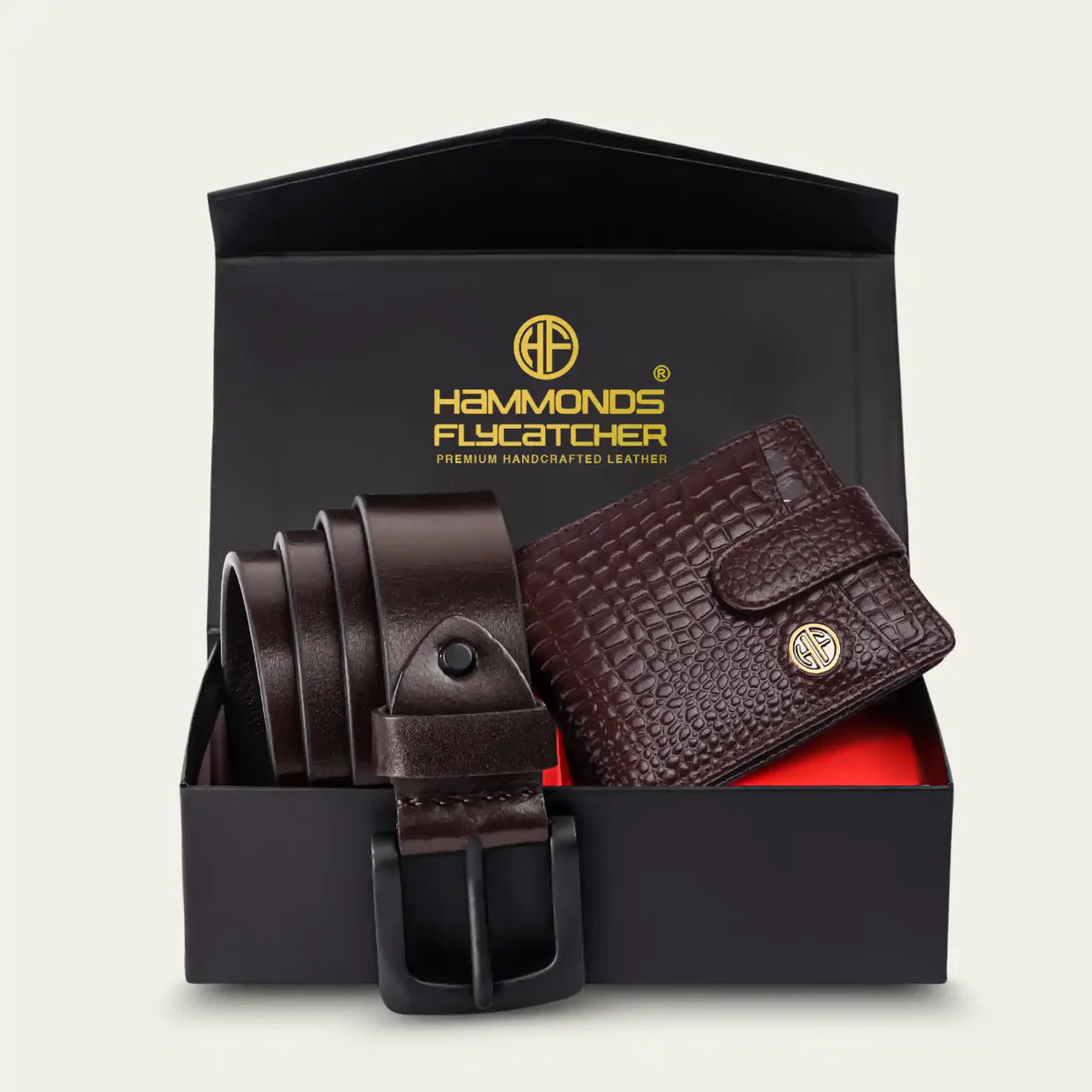 Men's Leather Gift Set Combo: Wallet & Belt - Birthday, Anniversary, Father's Day or Raksha Bandhan Gift