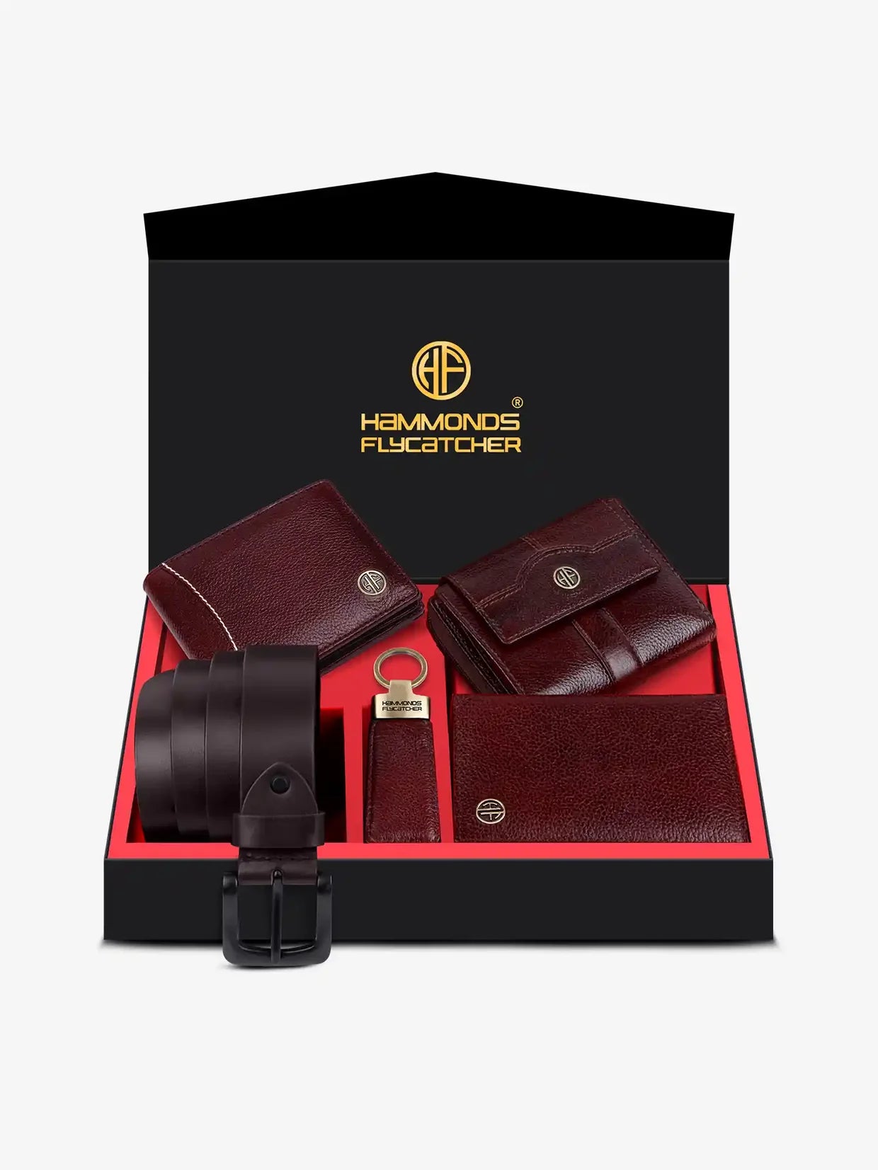 Genuine Leather  Executive Gift Set | 5 in 1 Mega Combo| Men's Wallet, Ladies Wallet, Passport Holder