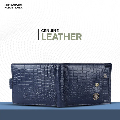 Men's Leather Wallet - 5 Card Slots, 2 Currency Pockets, RFID Protection - Perfect Gift for Valentine's, Father's Day, Birthdays