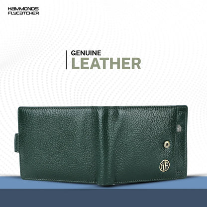 Men's Leather Wallet - 5 Card Slots, 2 Currency Pockets, RFID Protection - Perfect Gift for Valentine's, Father's Day, Birthdays