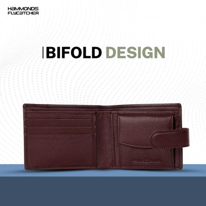 Men's Leather Wallet - 5 Card Slots, 2 Currency Pockets, RFID Protection - Perfect Gift for Valentine's, Father's Day, Birthdays