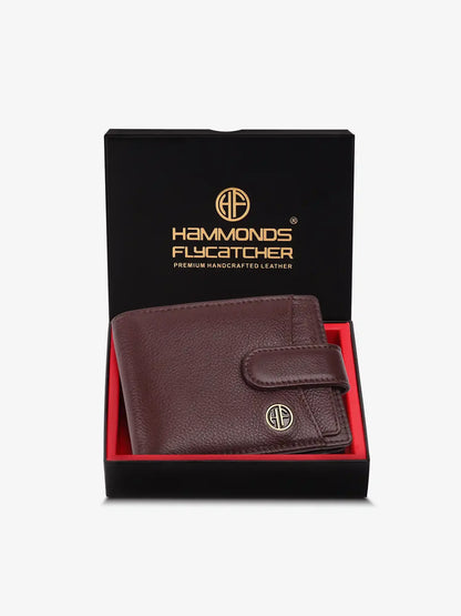 Men's Leather Wallet - 5 Card Slots, 2 Currency Pockets, RFID Protection - Perfect Gift for Valentine's, Father's Day, Birthdays