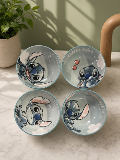 Disney’s Stitch & Lilo Ceramic Bowl Set (4-Piece Set)
