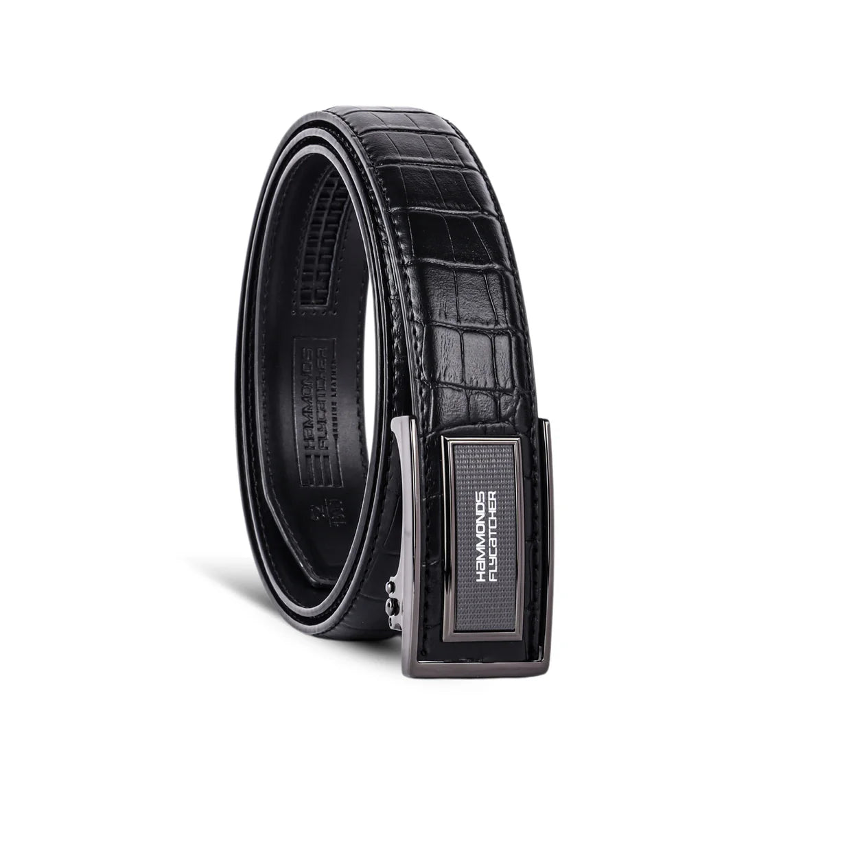 Men's Premium Leather Belt with Auto Lock, Slide Lock & Hidden Tail - Stylish Everyday Wear