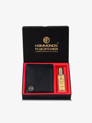 Gift for Men & Women Combo - Genuine Leather Wallet & Perfume Giftset - Leather Wallet- Birthday Special & Unique Gift Ideas